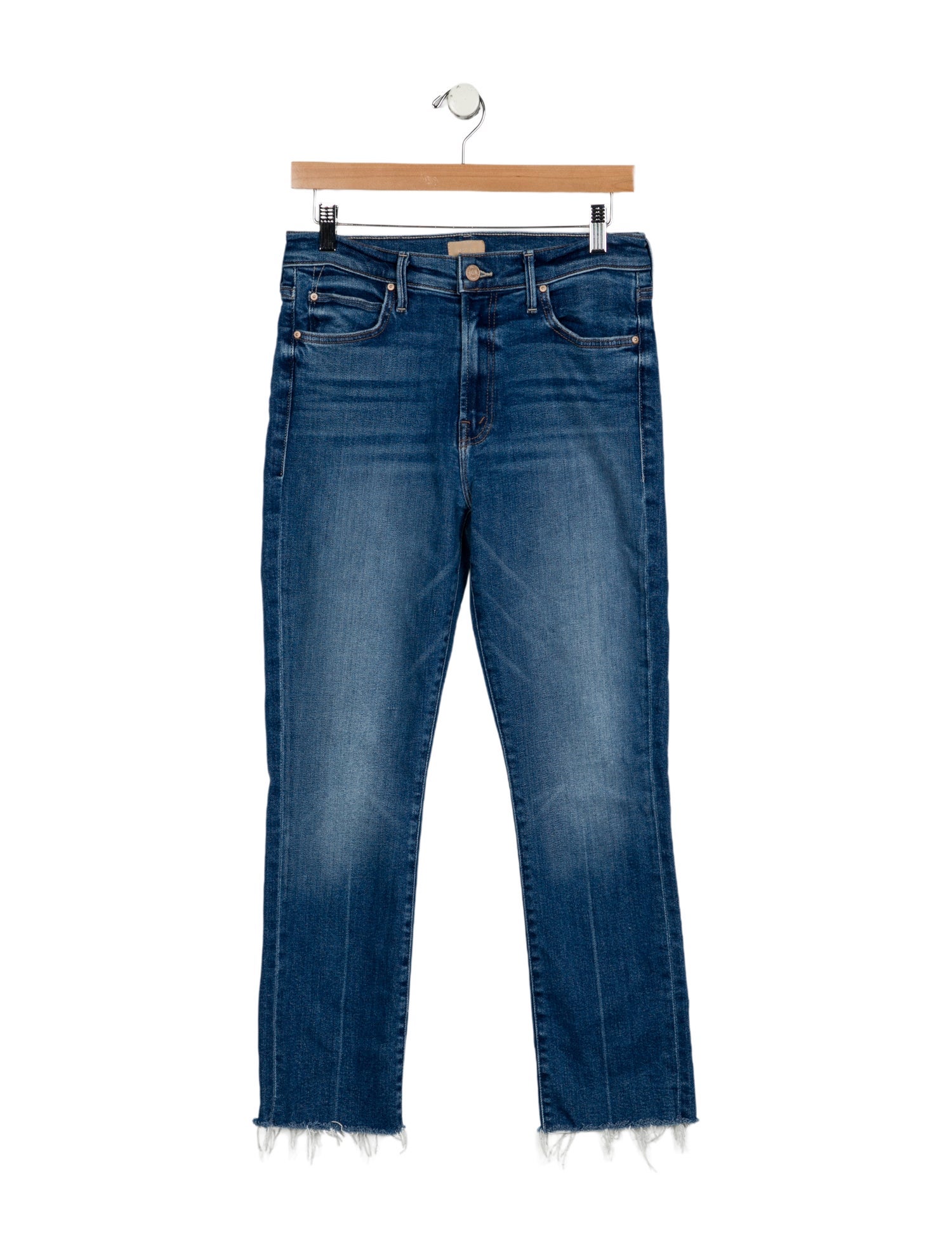 Mother Mid-Rise Straight Leg Jeans