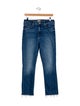 Mother Mid-Rise Straight Leg Jeans
