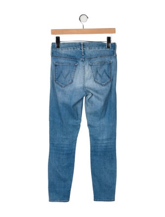 Mother Mid-Rise Skinny Leg Jeans