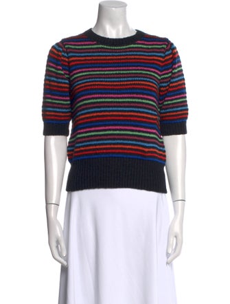 Mother Striped Crew Neck Sweater