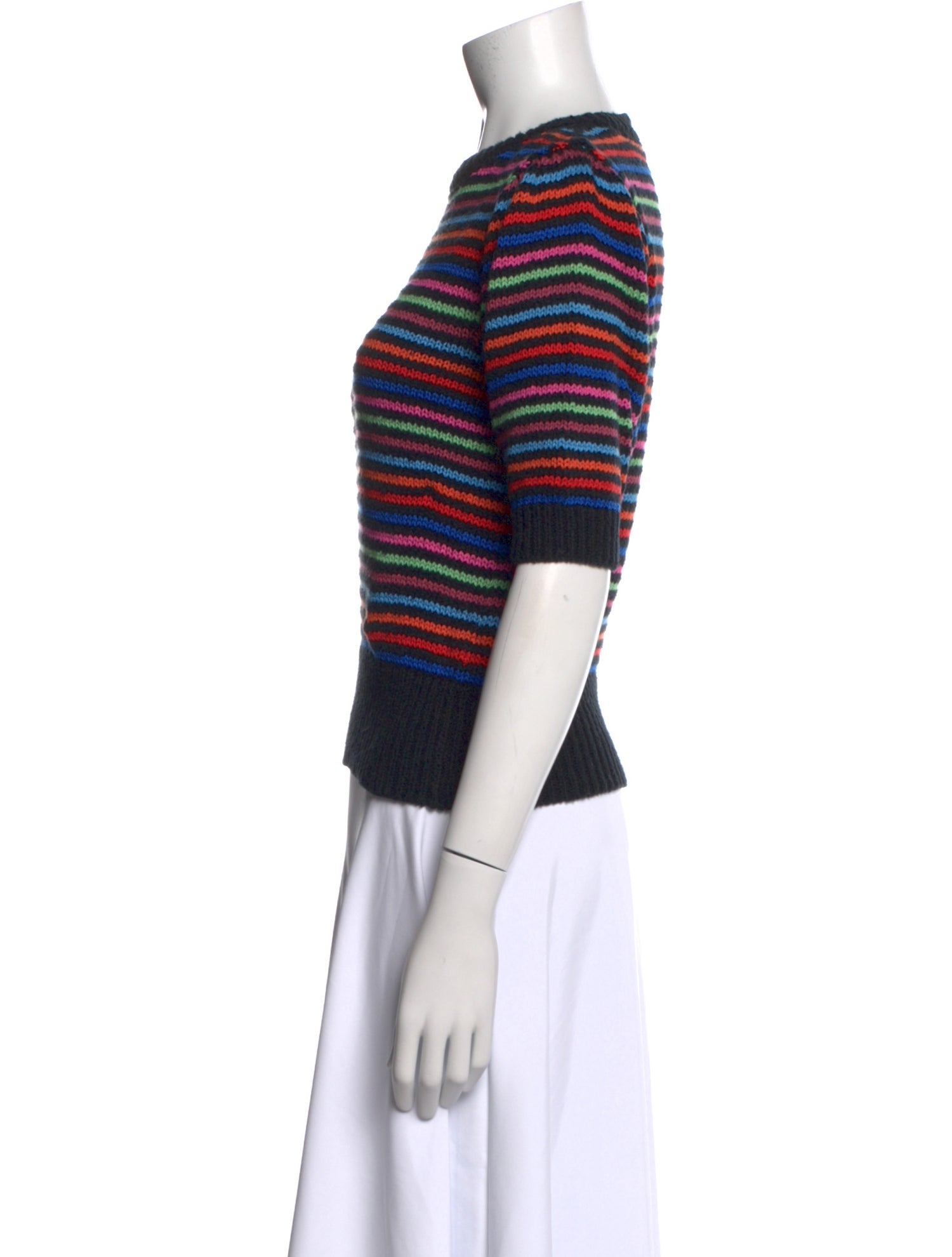 Mother Striped Crew Neck Sweater