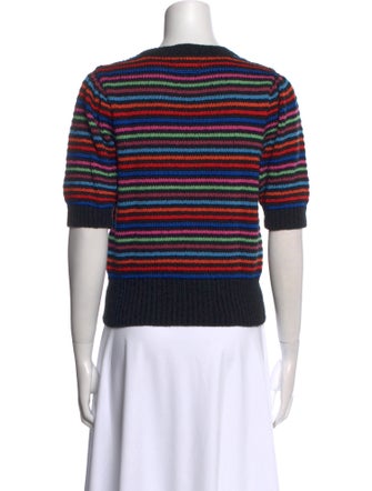 Mother Striped Crew Neck Sweater