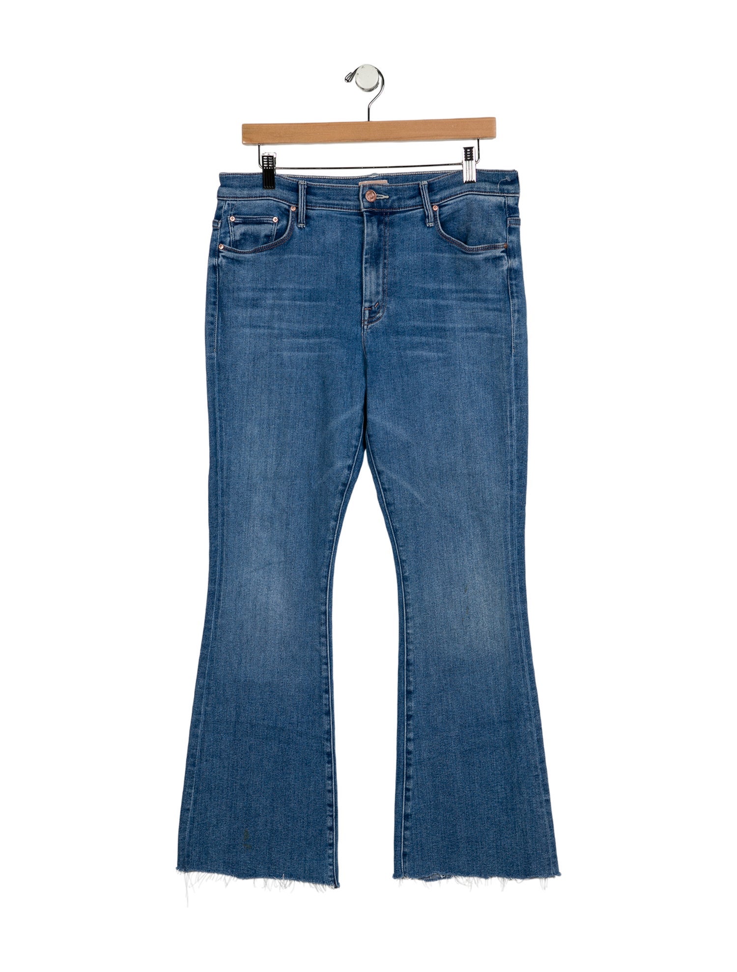 Mother Mid-Rise Wide Leg Jeans