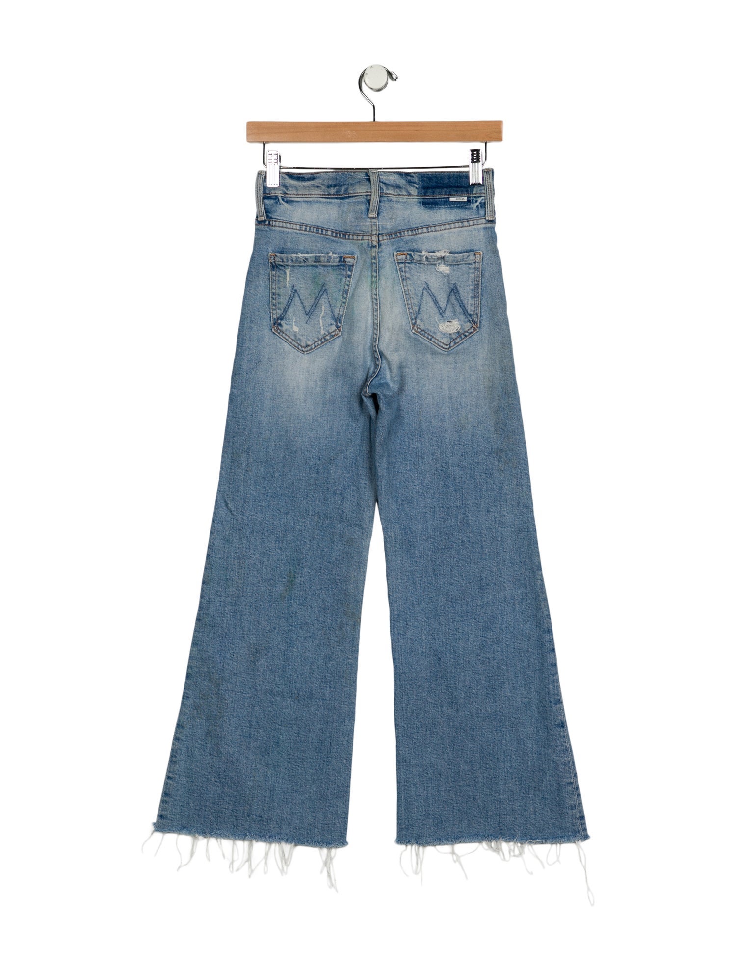 Mother Mid-Rise Wide Leg Jeans