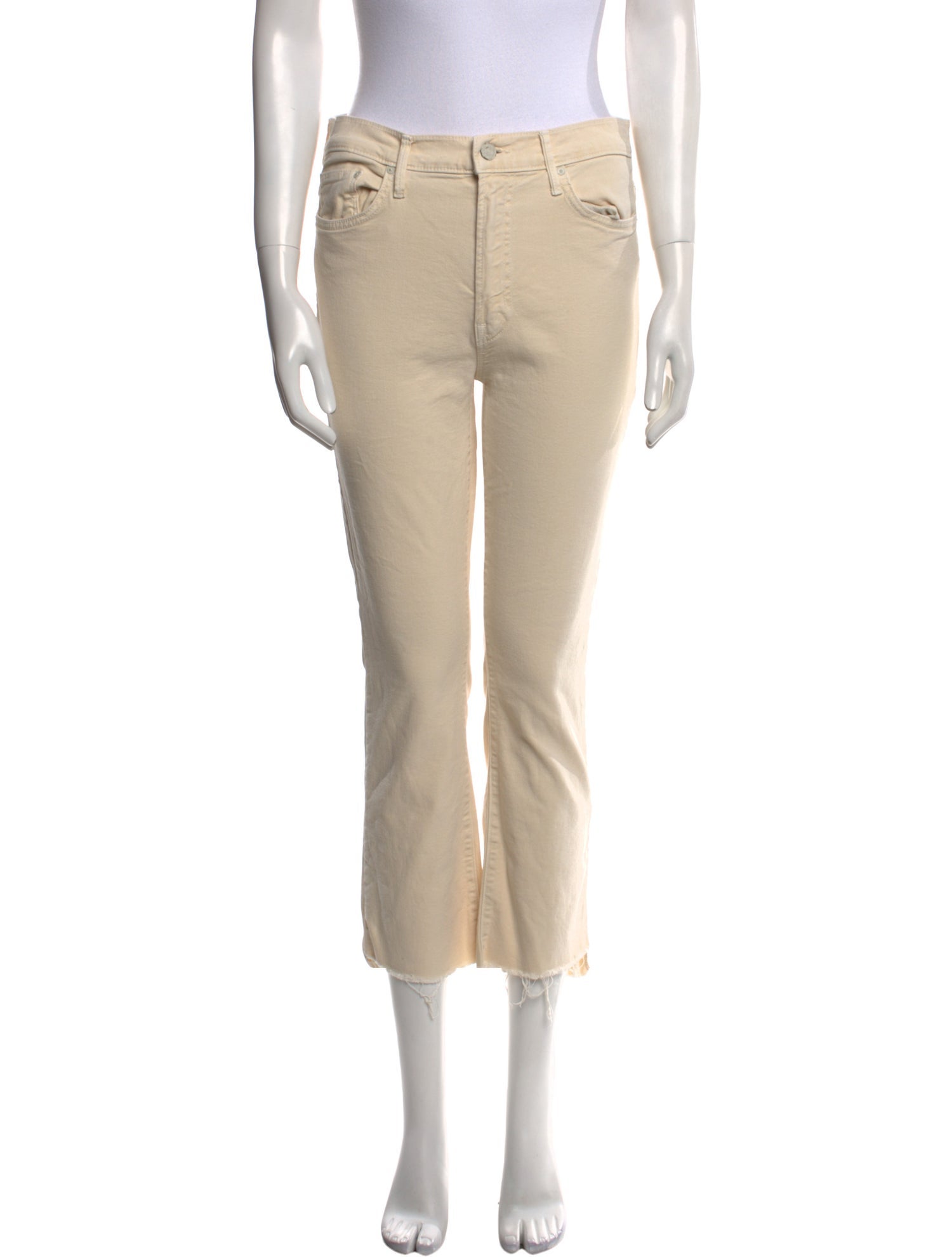 Mother Mid-Rise Straight Leg Jeans