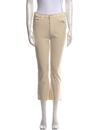 Mother Mid-Rise Straight Leg Jeans