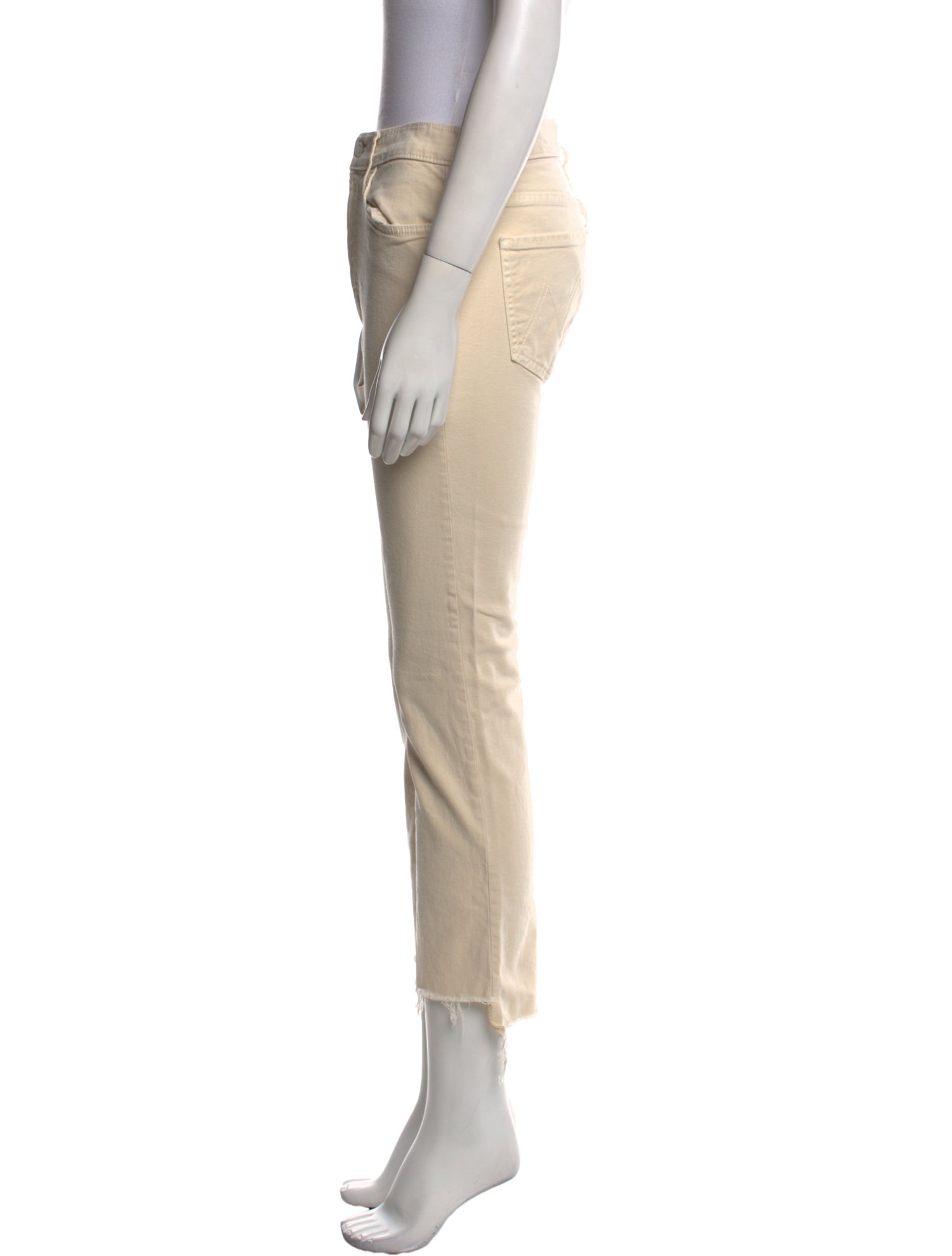 Mother Mid-Rise Straight Leg Jeans