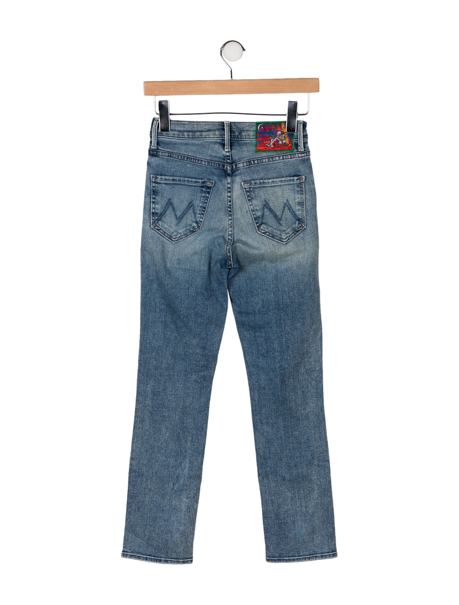 Mother Mid-Rise Straight Leg Jeans