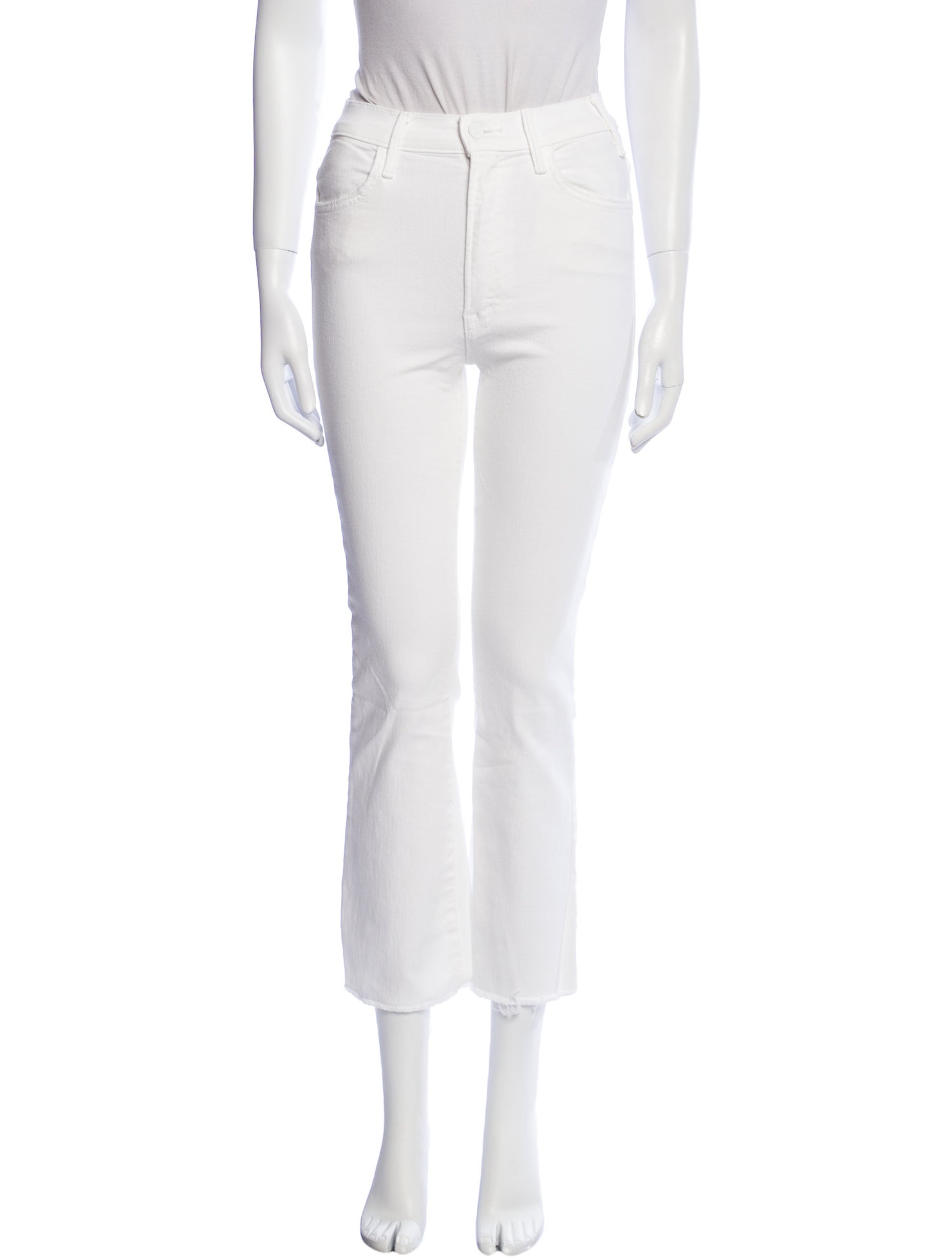 Mother Mid-Rise Straight Leg Jeans