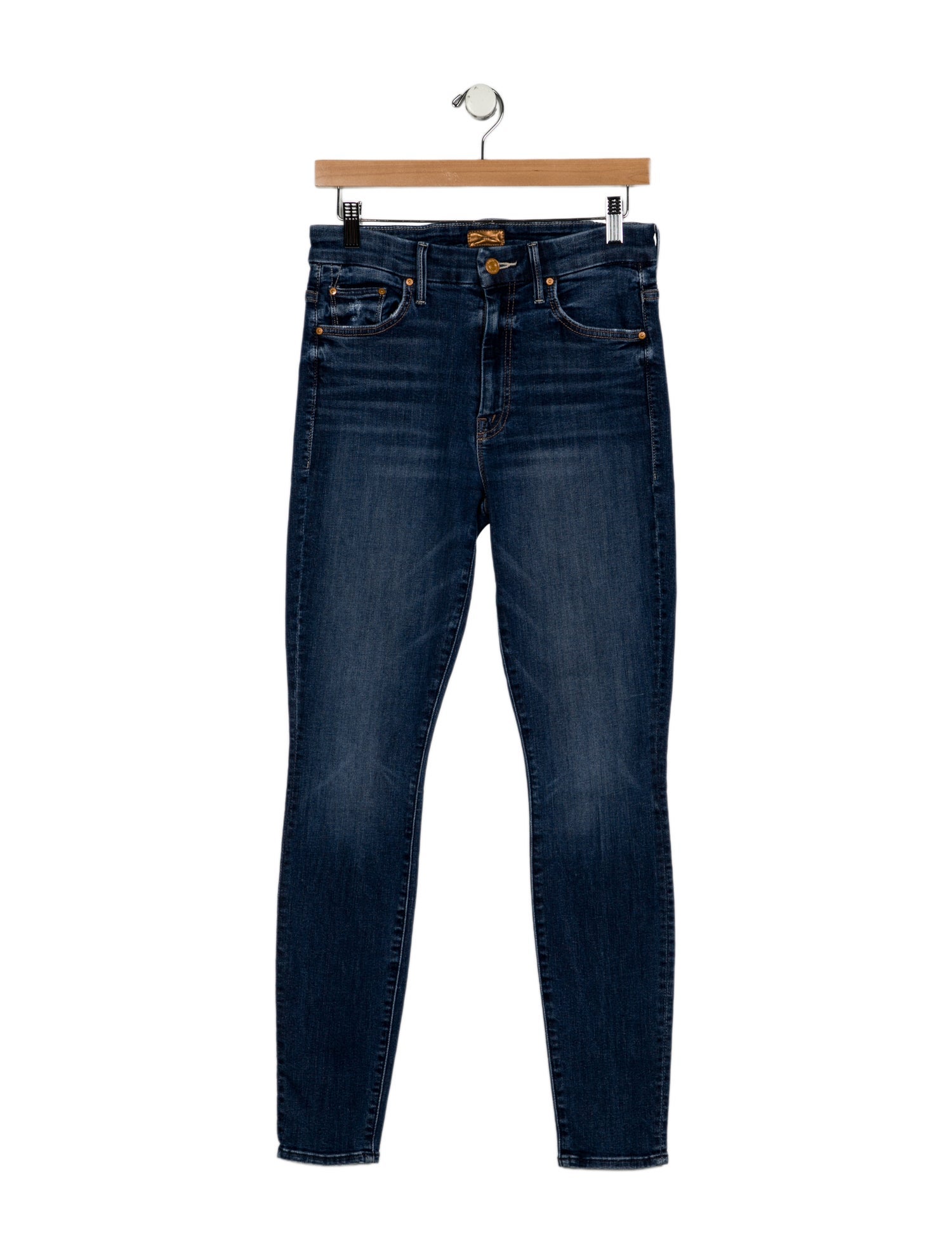 Mother Mid-Rise Skinny Leg Jeans