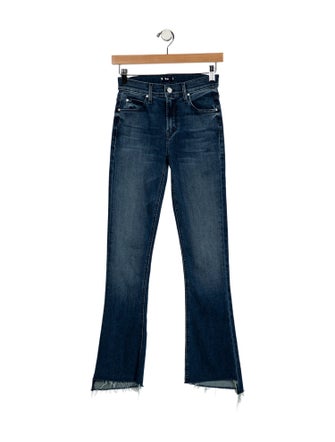 Mother Mid-Rise Straight Leg Jeans