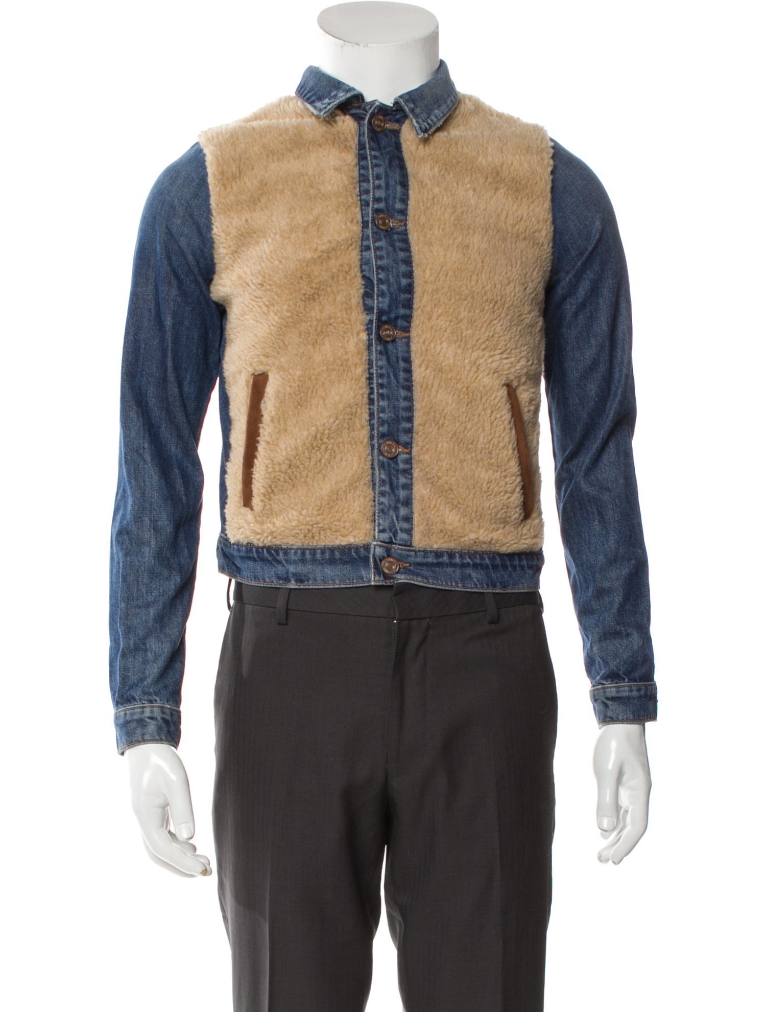 Mother Colorblock Pattern Denim Jacket