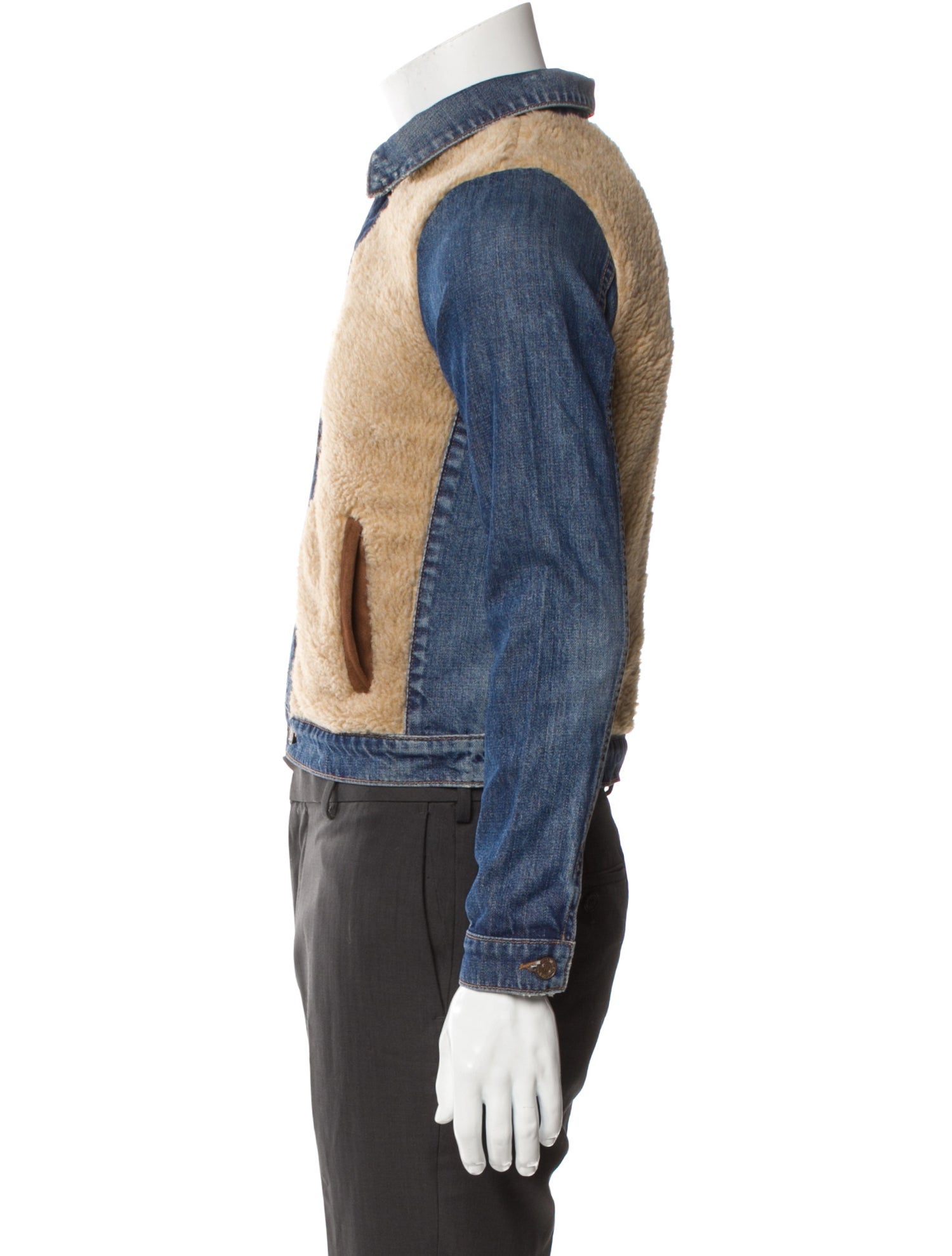 Mother Colorblock Pattern Denim Jacket