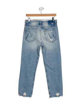 Mother Mid-Rise Straight Leg Jeans