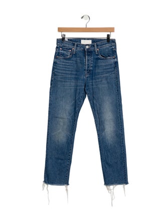 Mother High-Rise Straight Leg Jeans