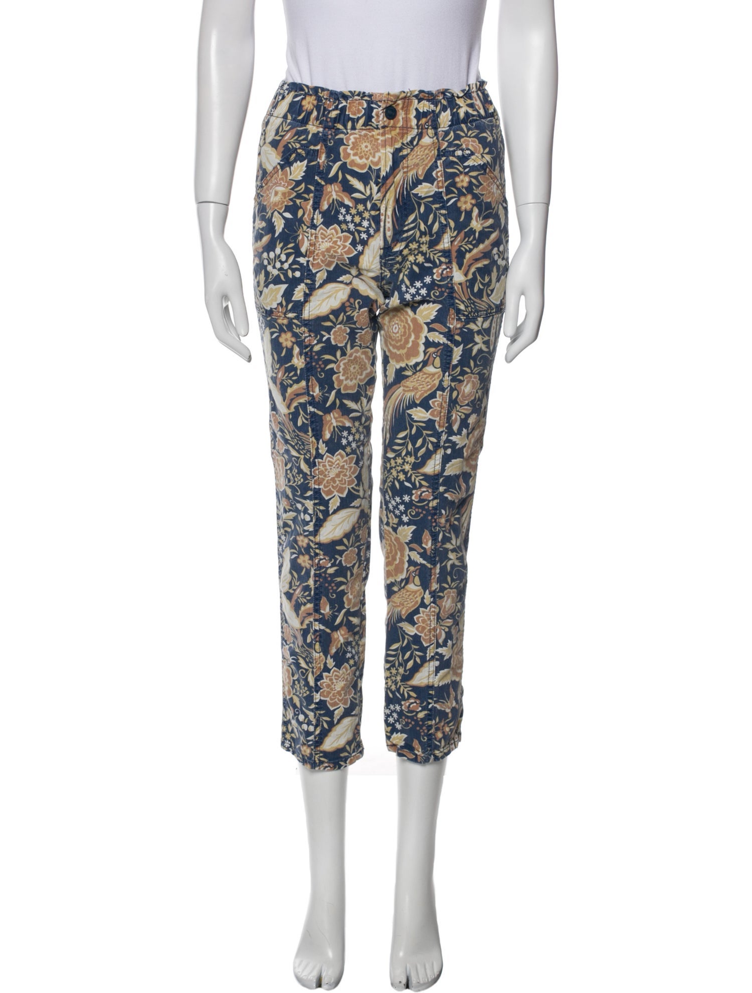 Mother Printed Straight Leg Pants