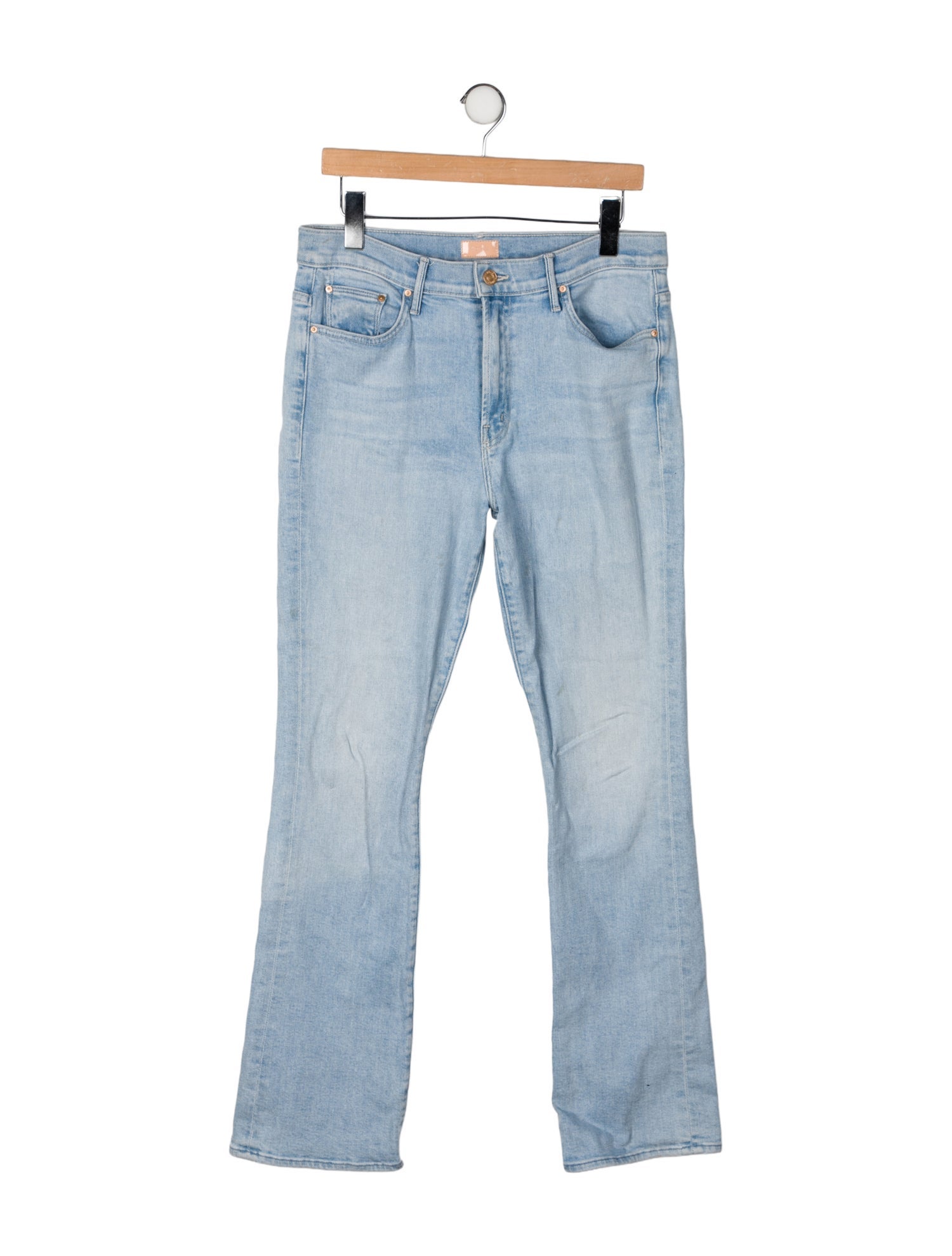 Mother Mid-Rise Straight Leg Jeans