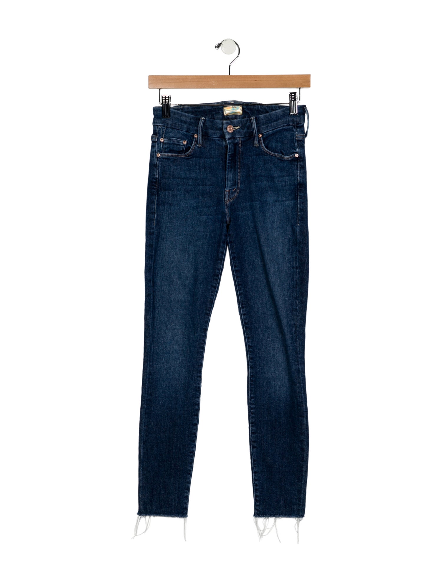 Mother Mid-Rise Skinny Leg Jeans