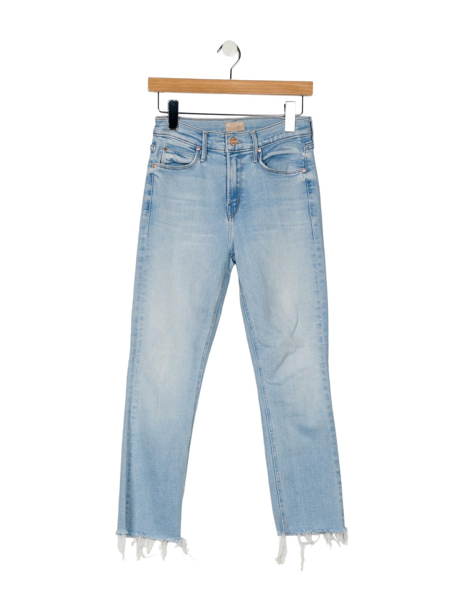 Mother Mid-Rise Straight Leg Jeans