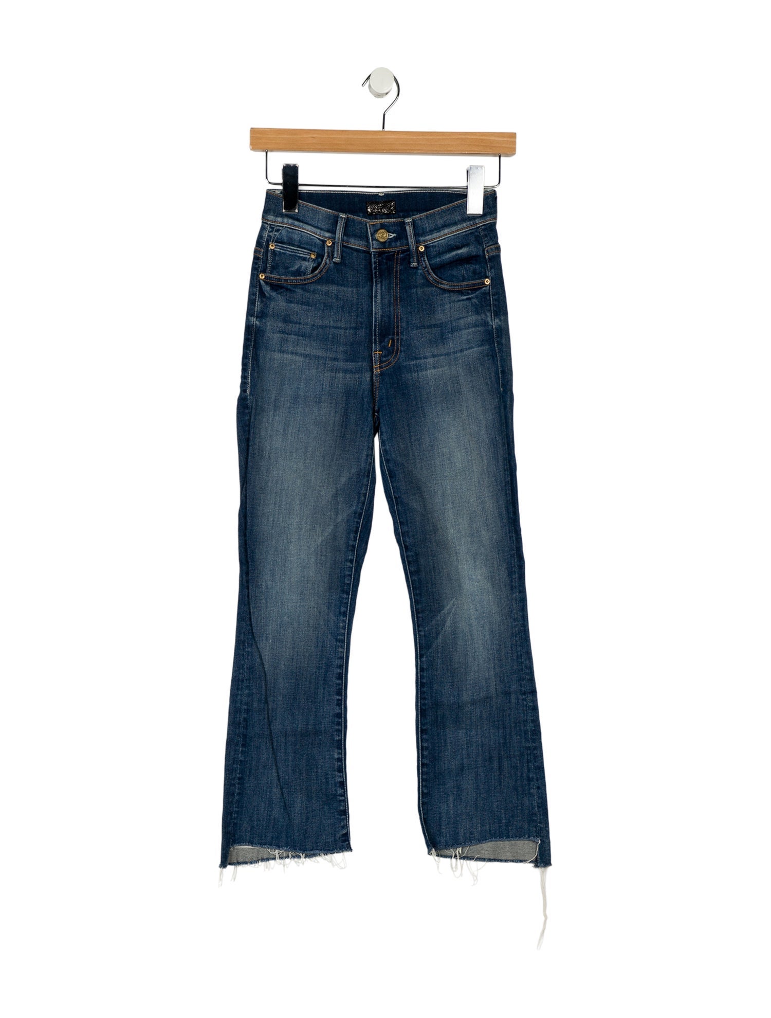 Mother Mid-Rise Straight Leg Jeans