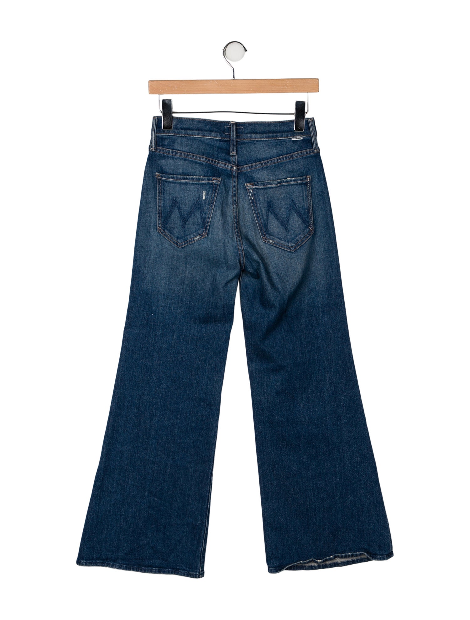 Mother Mid-Rise Wide Leg Jeans