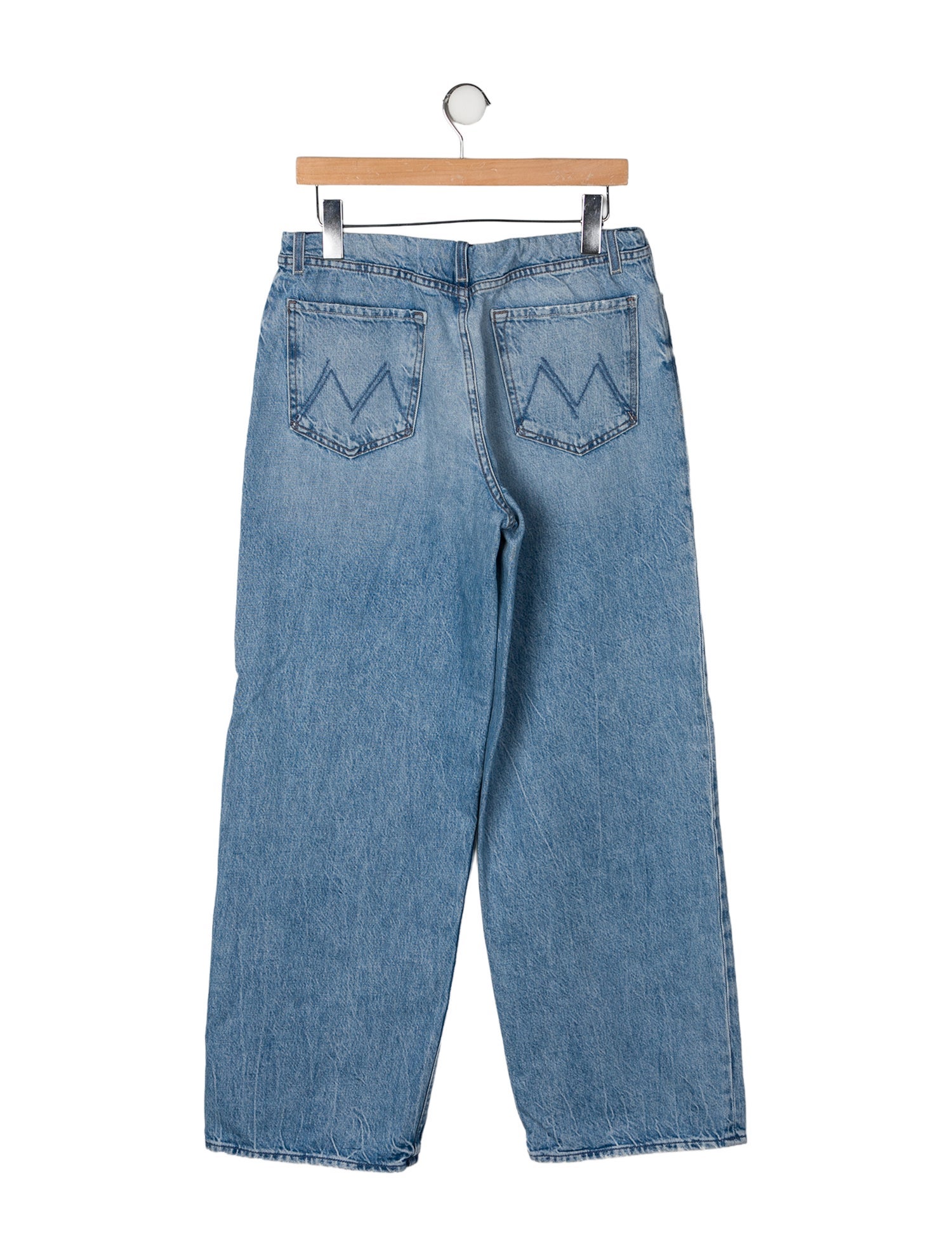 Mother Mid-Rise Wide Leg Jeans