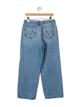 Mother Mid-Rise Wide Leg Jeans