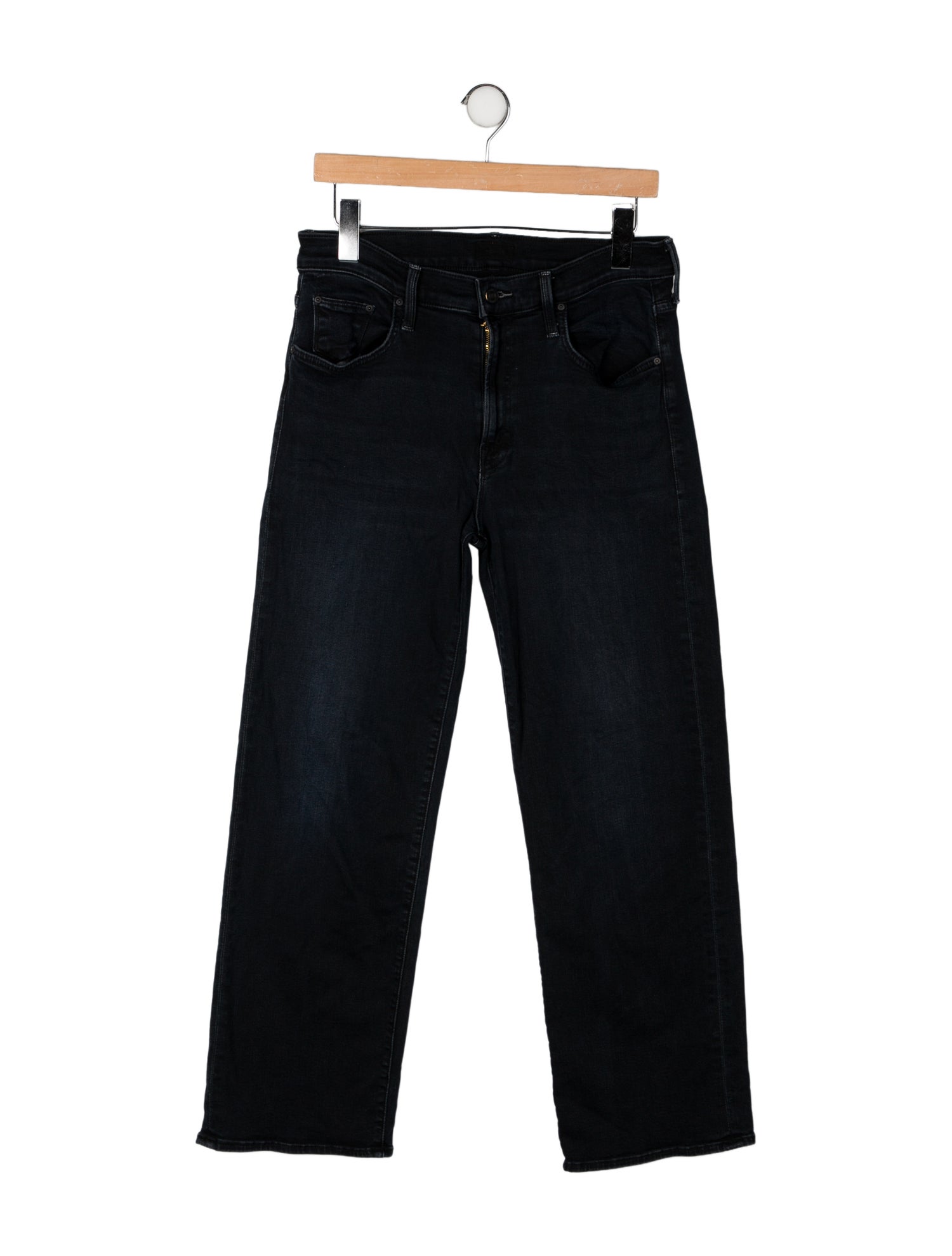 Mother Mid-Rise Wide Leg Jeans