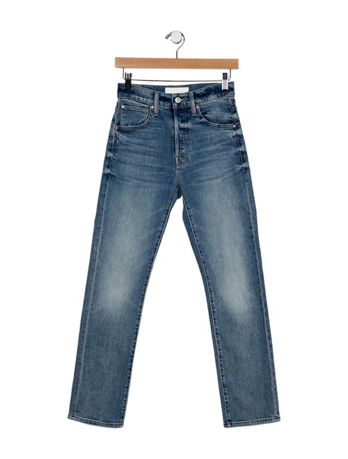 Mother Mid-Rise Straight Leg Jeans