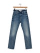 Mother Mid-Rise Straight Leg Jeans