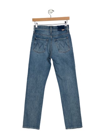 Mother Mid-Rise Straight Leg Jeans