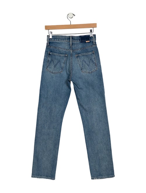 Mother Mid-Rise Straight Leg Jeans
