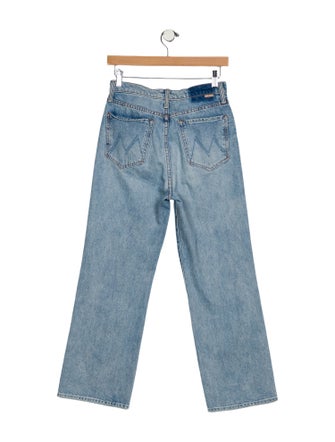 Mother Mid-Rise Wide Leg Jeans
