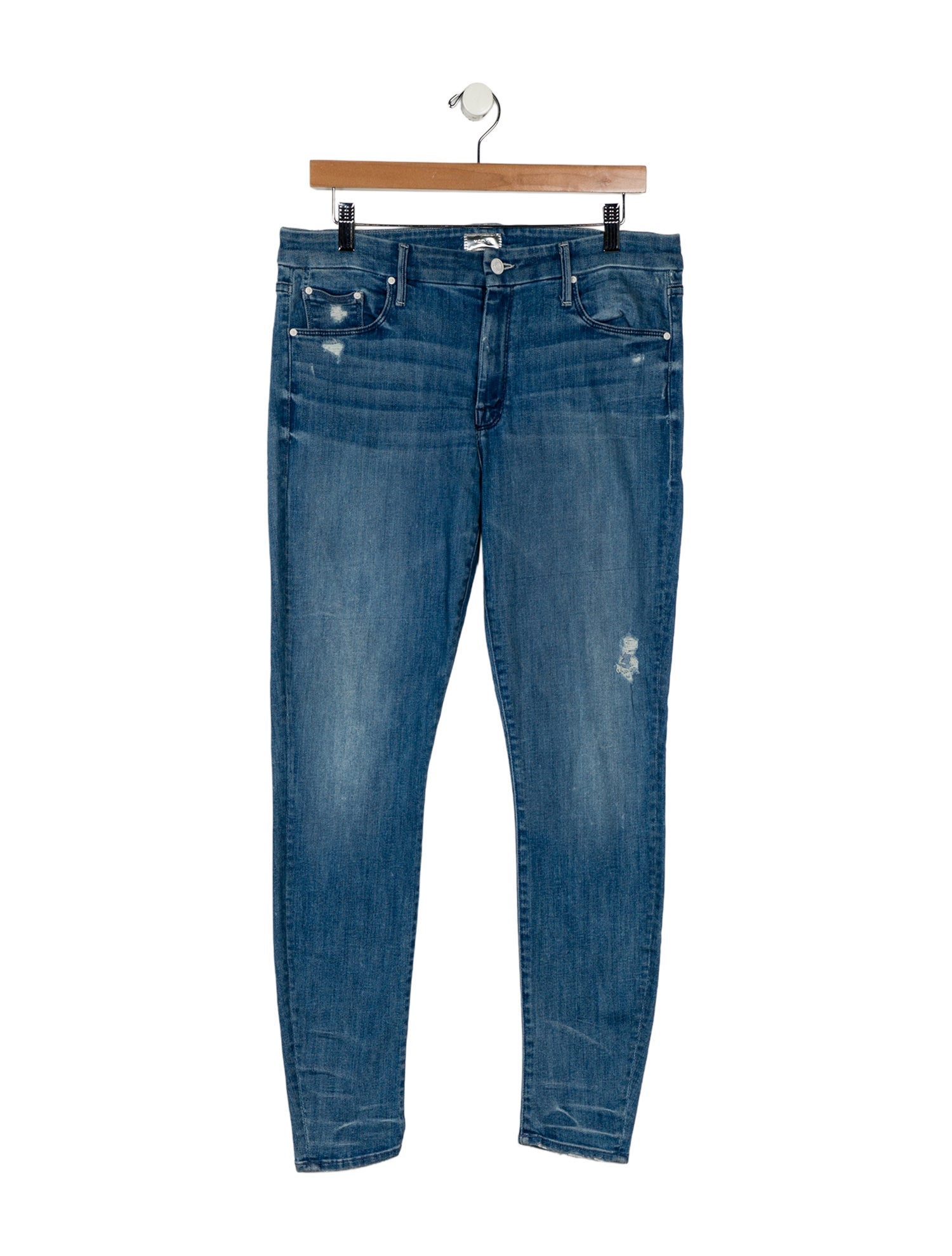 Mother Mid-Rise Skinny Leg Jeans