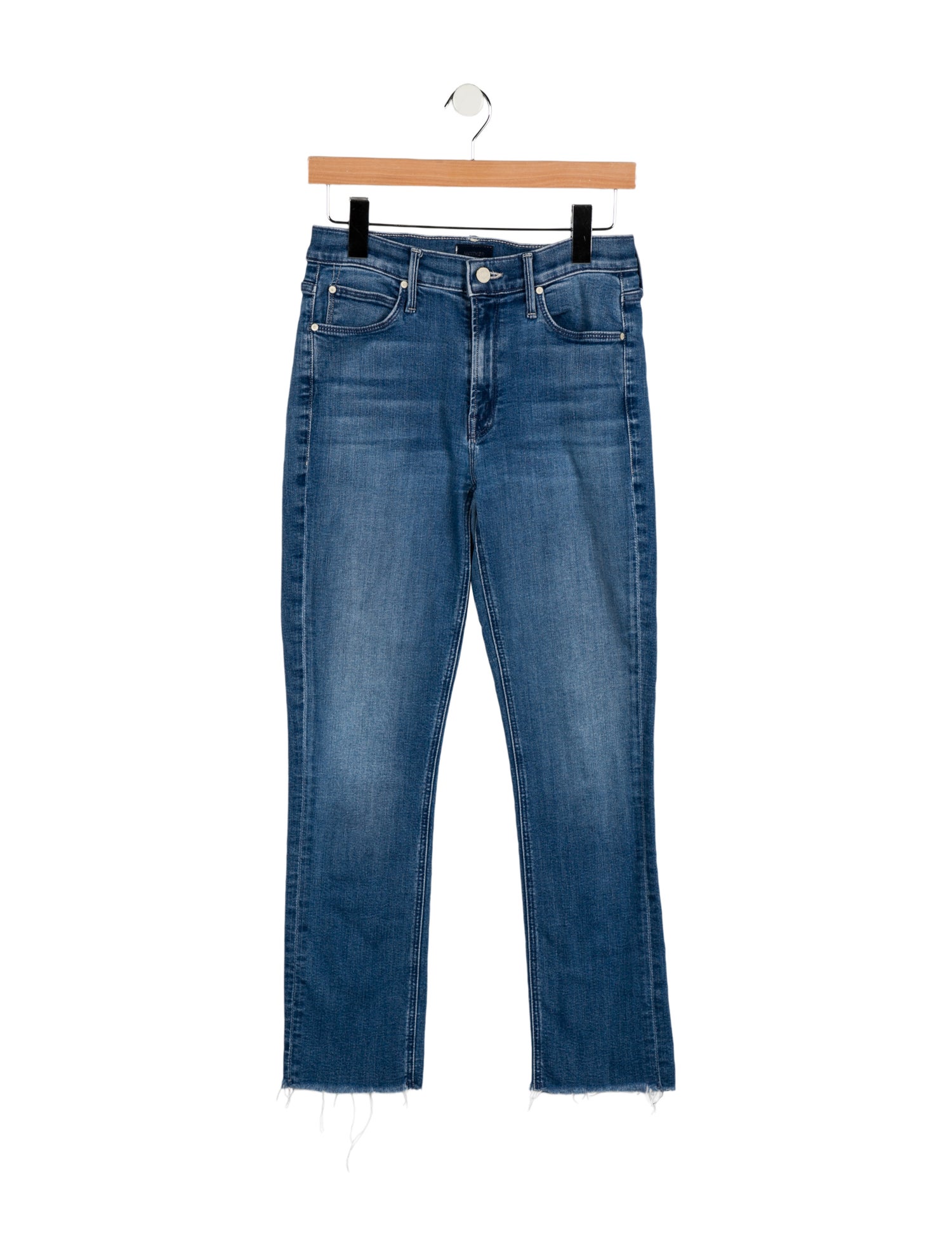 Mother Mid-Rise Straight Leg Jeans