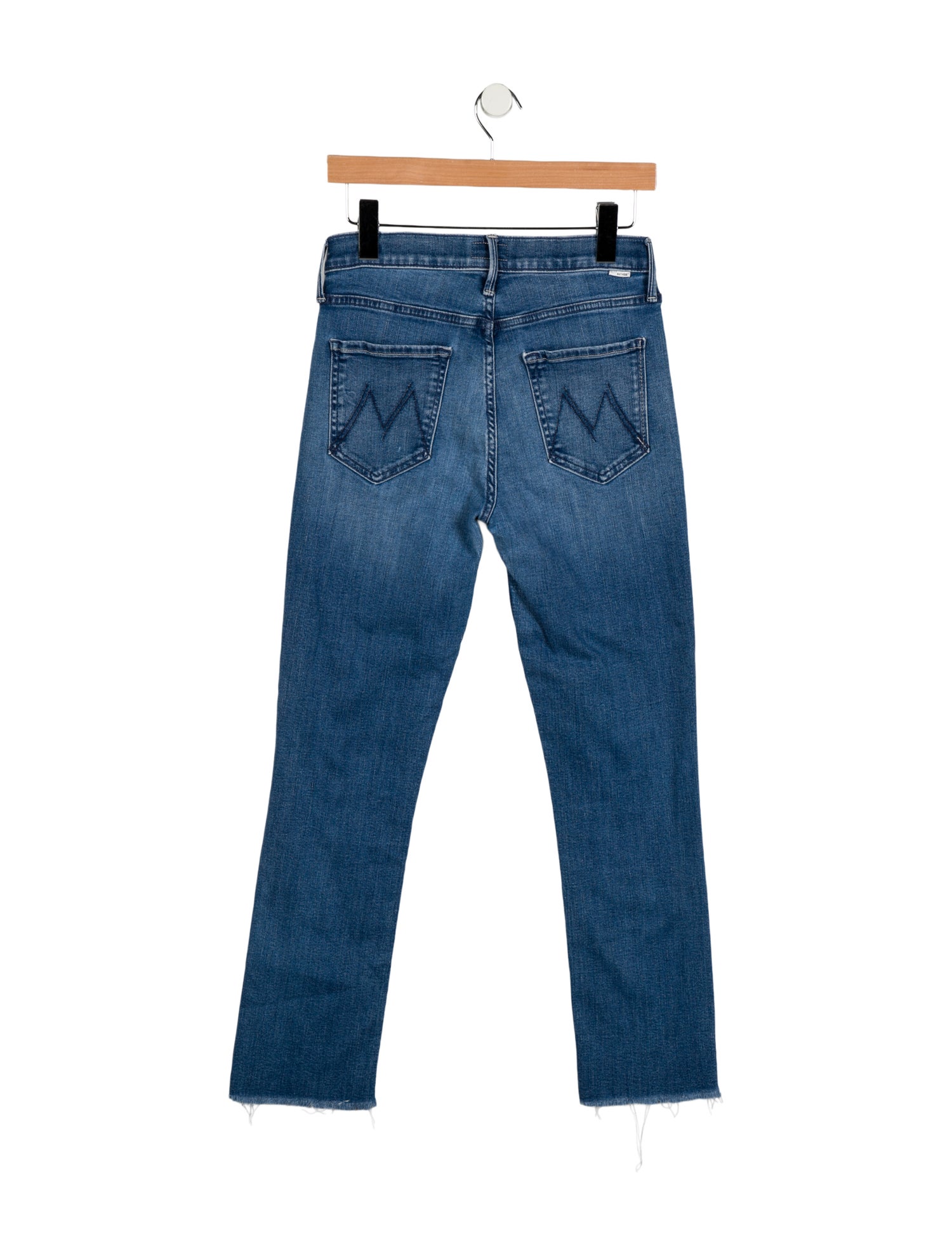 Mother Mid-Rise Straight Leg Jeans