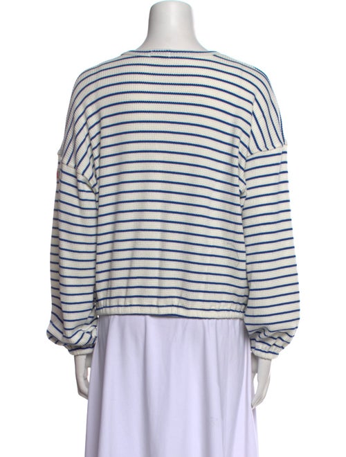 Mother Striped Scoop Neck Sweater