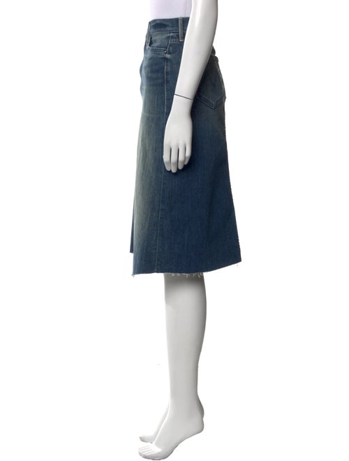 Mother Raw-Edge Trim Knee-Length Skirt