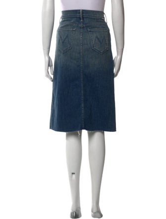 Mother Raw-Edge Trim Knee-Length Skirt