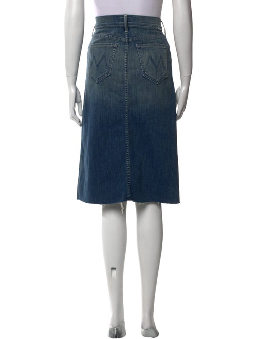 Mother Raw-Edge Trim Knee-Length Skirt