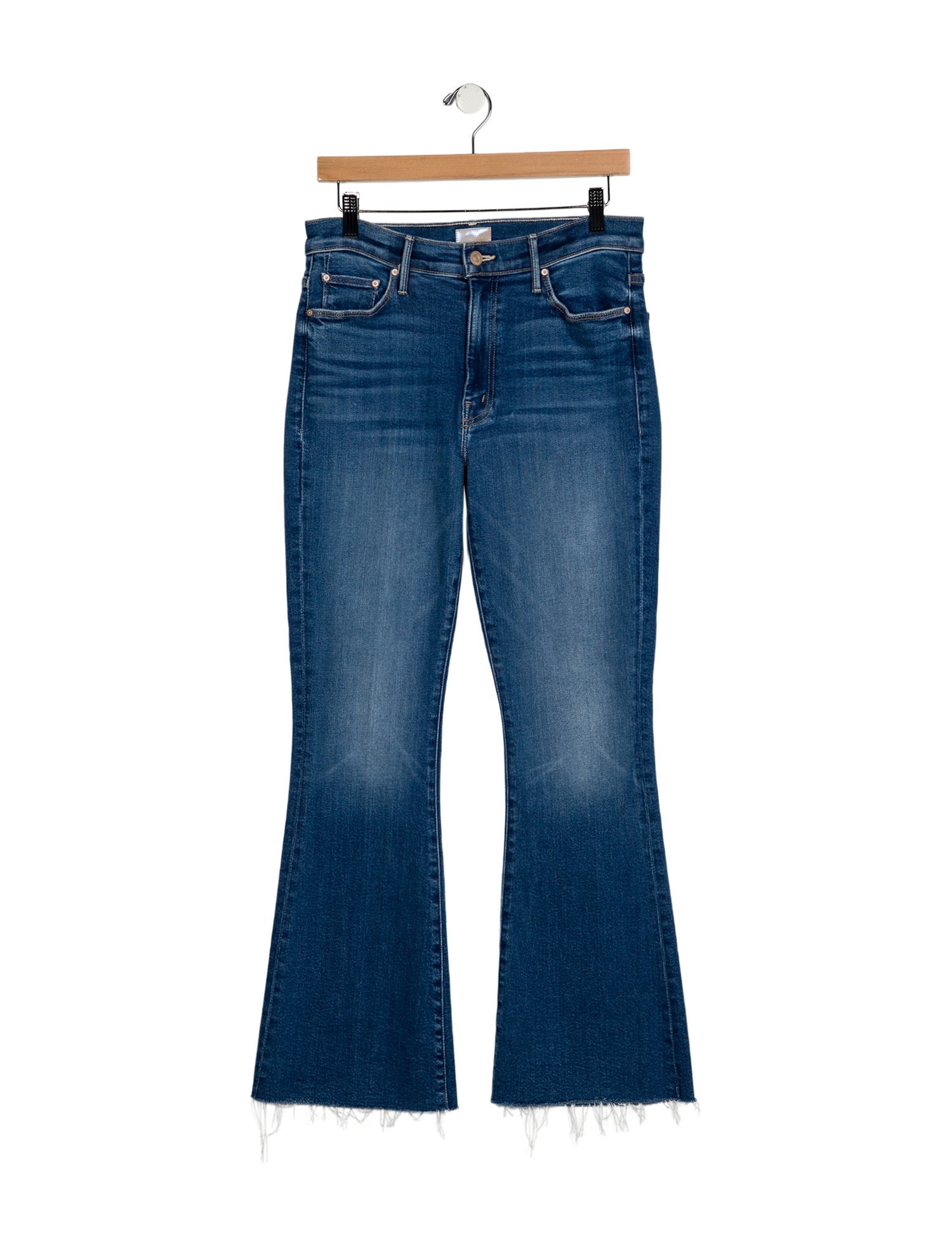 Mother Mid-Rise Wide Leg Jeans