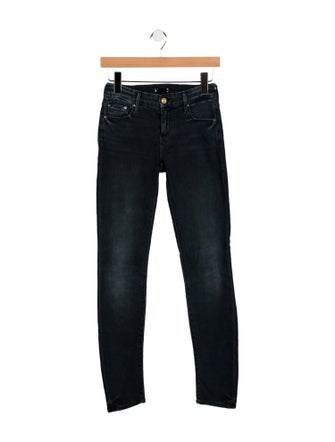 Mother Mid-Rise Skinny Leg Jeans