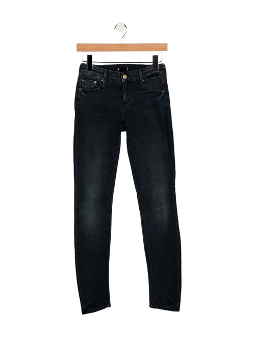 Mother Mid-Rise Skinny Leg Jeans