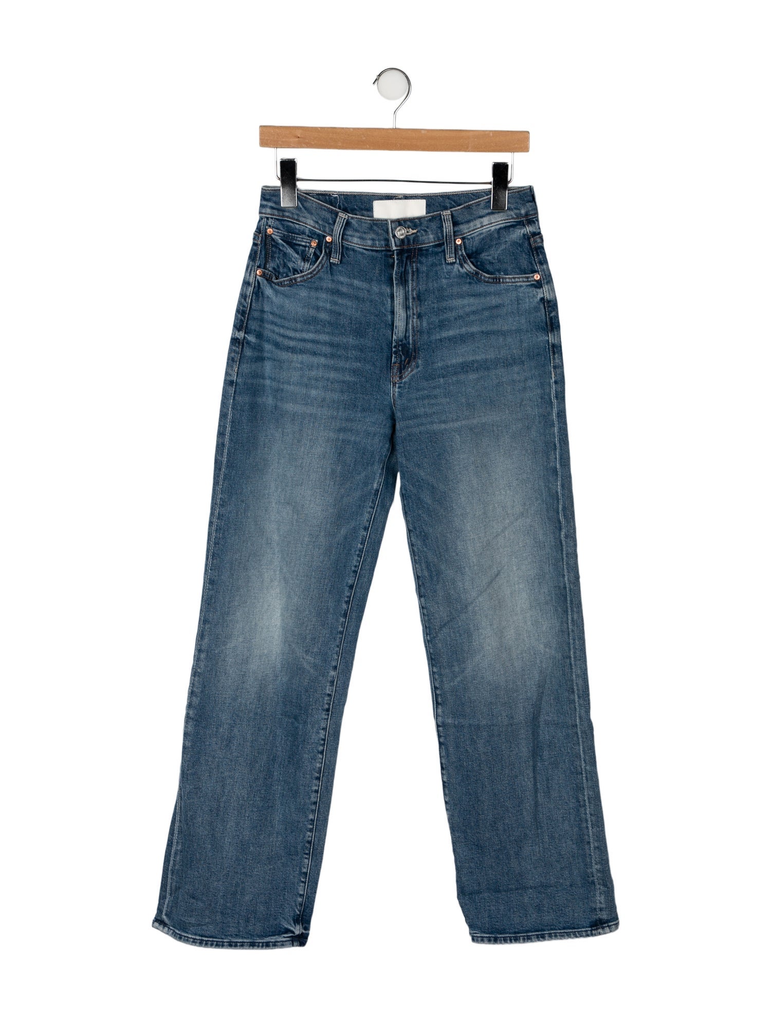 Mother Mid-Rise Wide Leg Jeans