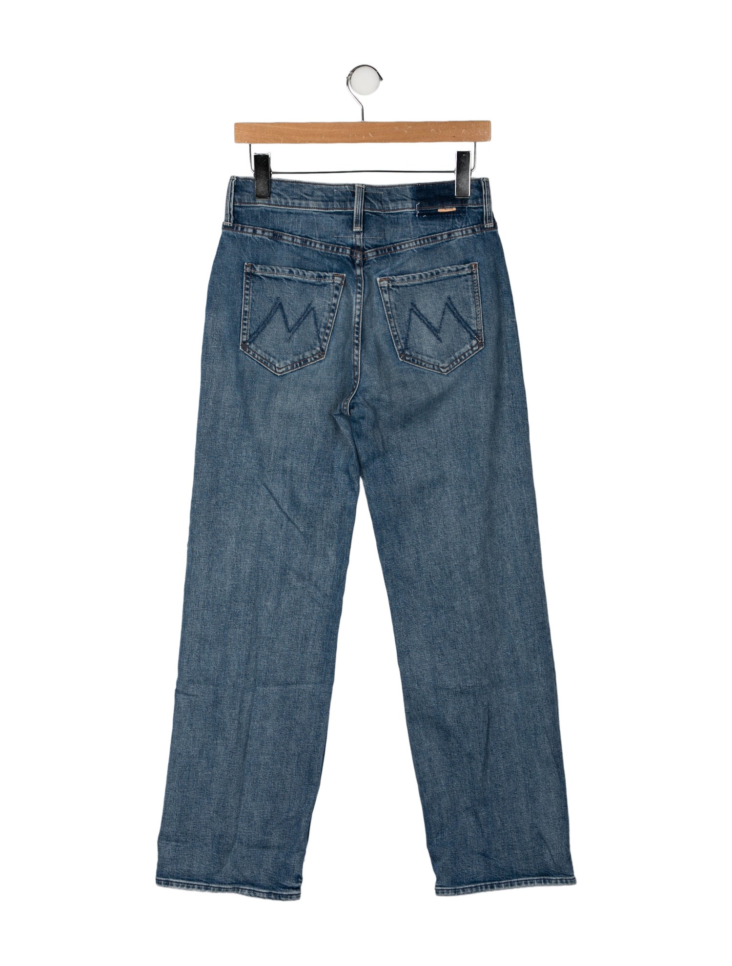 Mother Mid-Rise Wide Leg Jeans