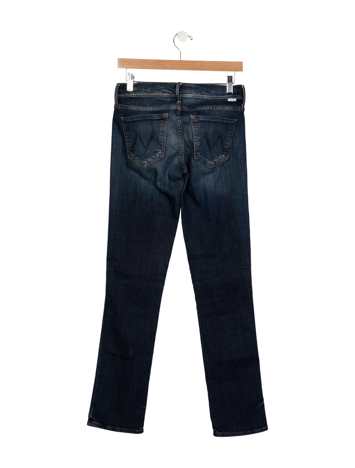 Mother Mid-Rise Straight Leg Jeans