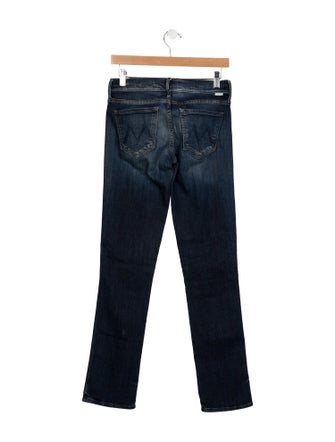 Mother Mid-Rise Straight Leg Jeans