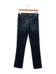 Mother Mid-Rise Straight Leg Jeans
