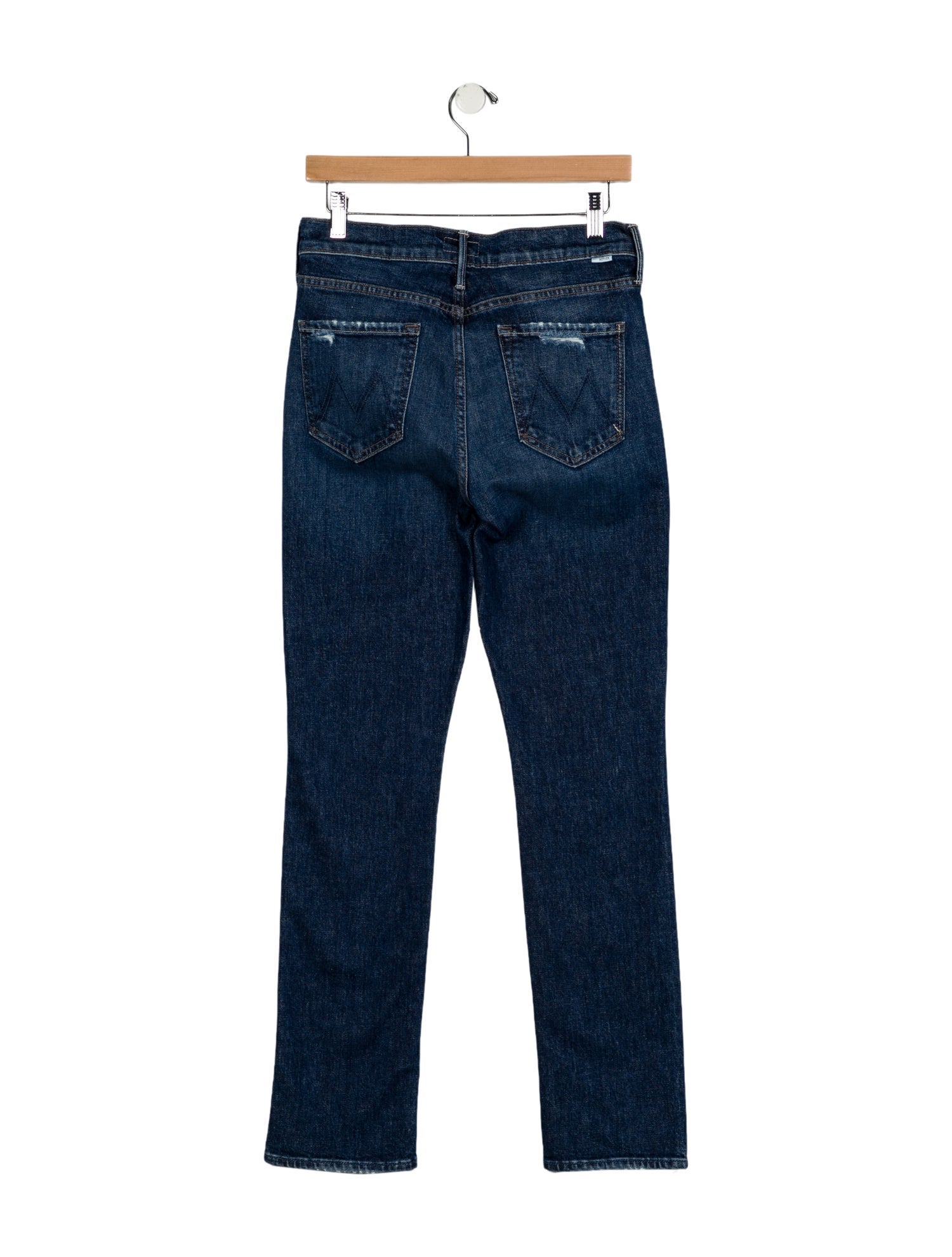Mother Mid-Rise Straight Leg Jeans