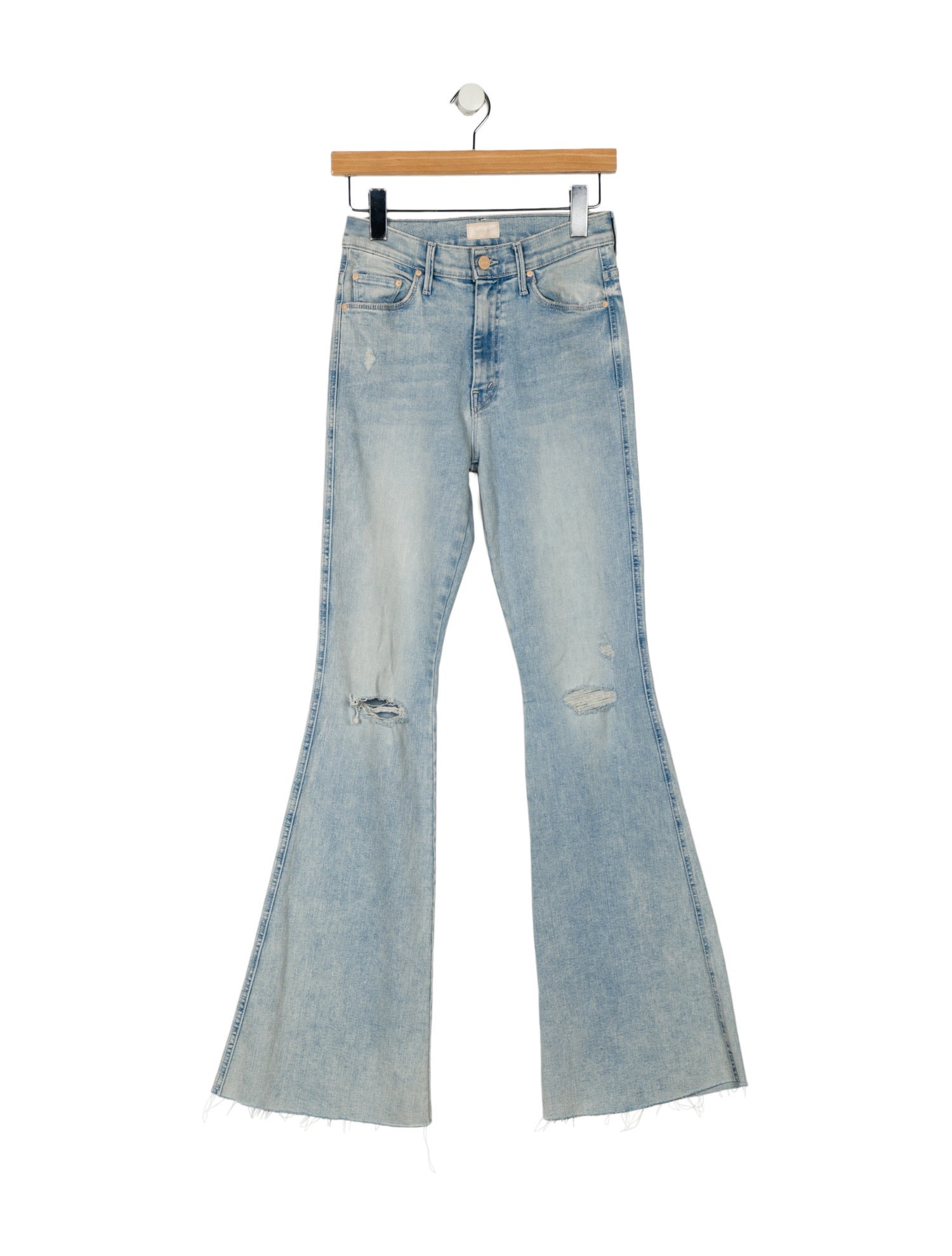 Mother Mid-Rise Wide Leg Jeans